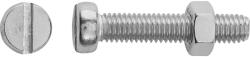 LUX-TOOLS LUX hengeres fejű menetes csavar M5 x 40 mm rozsdamentes acél hornyolt 8 dar (475640)