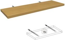  Lebegő polc bükk 80 cm x 25 cm x 2, 5 cm