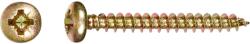 Félgömbfejű univerzális csavar PZ-behajtás 3, 5 mm x 30 mm 20 darab (485819)