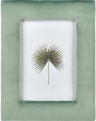 LUX-TOOLS Safari Lodge képkeret 13 cm x 18 cm zöld bársony megjelenés (140553)