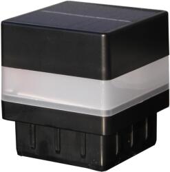 Floraworld LED-es napelemes cölöpsapka 2 db-os szett antracit 6 cm x 6 cm