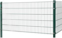 Kétrudas hálós kerítéspanel fém 83 cm x 201 cm zöld (041011)