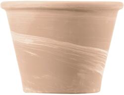 Deroma Vasum Duo virágcserép 21 cm átmérő x 16 cm White fehér csíkos