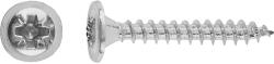  Laposfejű univerzális csavar PZ-behajtás 3, 5 mm x 25 mm 30 darab (486592)