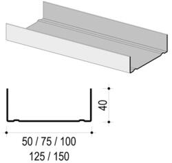Knauf UW Profil 100 mm x 40 mm 4 m (139094)