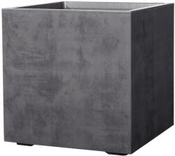 Deroma Cubo Millennium virágcserép kerekekkel 49 cm x 49 cm x 49 cm antracit