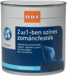 OBI 2 az 1-ben zománcfesték vízzel hígítható selyemfényű fekete 2 l (7504505951900502000)