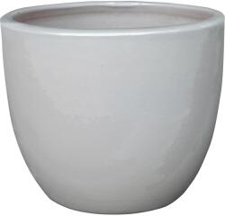  Virágcserép 19, 5 cm x átmérő: 24, 5 cm fehér (108042)