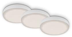 Briloner Plat süllyesztett LED lámpa-szett 3 db 7, 5 cm 3 W 4000 K fehér