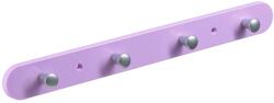  Hettich ruhafogas 4 akasztós 380 mm x 40 mm x 8 mm pink műanyag