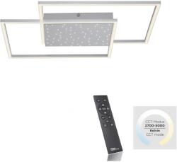 Neuhaus Lighting Group Yuki LED-es mennyezeti lámpa acélszínű 67 cm x 67 cm