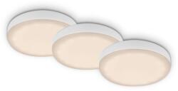 Briloner Plat süllyesztett LED lámpa-szett 3 db 7, 5 cm 3 W 3000 K fehér