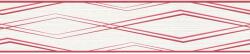 Bordűr 2929-33 geometrikus fehér-piros (31381)