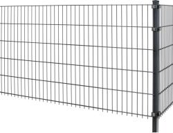 Kétrudas hálós kerítéspanel vastagság 6/5/6 antracit 183 x 251 cm (041026)
