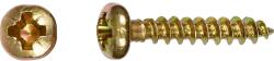  Félgömbfejű univerzális csavar PZ-behajtás 3, 5 mm x 20 mm 40 darab (485817)