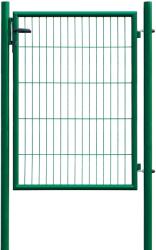 Egyszárnyú kapu hálós kerítéspanelhez zöld 175 cm x 100 cm (043345)