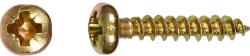  Félgömbfejű univerzális csavar PZ-behajtás 4 mm x 20 mm 20 darab (485822)