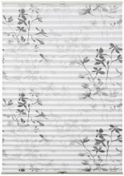 Gardinia pliszé madárbirs levelek 70 cm x 130 cm fehér