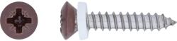 LUX-TOOLS LUX lencsefejű ablakpárkánycsavar PZ 3, 9 mm x 16 mm nemesacél barnított 10 db (486475)