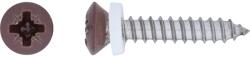 LUX-TOOLS LUX lencsefejű ablakpárkánycsavar PZ 3, 9 mm x 22 mm nemesacél barnított 10 db (486478)