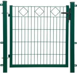 Egyszárnyú dekorkapu csúcsára állított négyszög sor zöld 100 cm x 100 cm (042362)