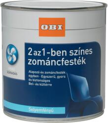 OBI 2 az 1 - ben zománcfesték vízzel hígítható selyemfényű ezüstszürke 2 l (7504505951700102000)