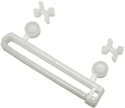 Gardinia görgős csúszka füles függönyhöz fehér 5 cm 10 db-os csomag (148)