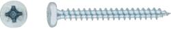 Félgömbfejű univerzális csavar PZ-behajtás 4, 5 mm x 40 mm 12 darab (485861)