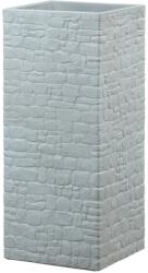 Scheurich Muretto High virágtartó 26 cm x 26 cm x 60 cm Stony Grey