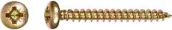  Félgömbfejű univerzális csavar PZ-behajtás 4 mm x 30 mm 25 darab (485824)