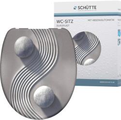 SCHÜTTE WC-ülőke duroplaszt jin-jang króm (82152)
