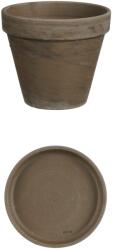 Mica Decorations Stan cserép kaspóval 11, 5 cm x 13, 5 cm szürke