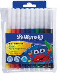 Pelikan Set carioci triunghiulare Pelikan Colorella Star, 10 buc