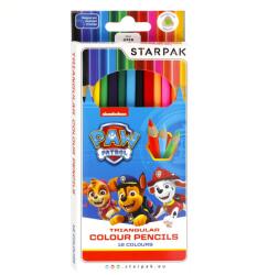 Paw Patrol Creioane colorate triunghiulare, 12 culori, Paw Patrol