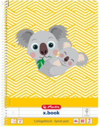 Herlitz Caiet dictando cu spirala, A4, Herlitz, Cute Animals, Koala, 80 file