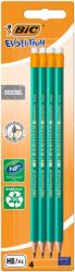 BIC Set 4 creioane cu radiera Grafit Eco Evolution Bic, HB 2