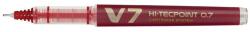 Pilot Pix cu varf Roller, Pilot, V7, Hi-Tecpoint, reincarcabil, Rosu, 0.7 mm