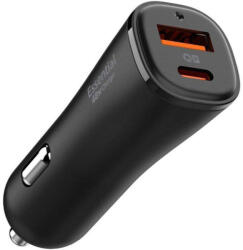 Spigen Incarcator Auto Spigen Arcstation Essential EV482 USB-A QC 3.0 18W Type-C PD30W Black (8809971233156)