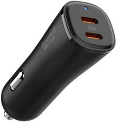 Spigen Incarcator Auto Spigen Arcstation Essential EV502 2 x Type-C Fast Charging 50W Black (8809971233743)