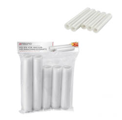 Ambiano SilverCrest / Ambiano Maxi Pack 15 méter 22 cm / 28 cm széles sous-vide vákuumfólia, 5 tekercs 3 méteres vákuumfólia, csomagolófólia (3 x 22 x 300 cm + 2 x 28 x 300 cm) (Ambiano_Silvercrest_Maxi_pack_