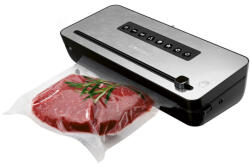 SilverCrest SVEB 160 C4 Wet & Soft inox nemesacél 160W prémium vákuumcsomagoló fóliahegesztő, pácolás funkcióval és fóliavágóval (SVEB_160_C3)