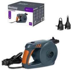 Bestway 62164 Powergrip DC 12V 75W autós (szivargyújtós) elektromos pumpa, matracpumpa medencékhez, strandcikkekhez (BW_62164_DC12V)