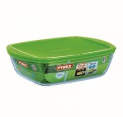 Pyrex Sütőtál 2, 7 liter hőálló üveg műanyag tetővel Cook and Store 203134 (203134)