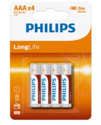 Philips LongLife AAA elem 4 db PH-LL-AAA-B4 (PH-LL-AAA-B4)