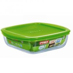 Pyrex Sütőtál műanyag tetővel 1 liter hőálló üveg Cook and Store 203133 (203133)