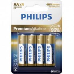 Philips Premium alkaline elem AA 4 db PH-PR-AA-B4 (PH-PR-AA-B4)