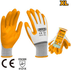 INGCO Szerelőkesztyű XL-es nitril mártott INGCO (HGNG04) (HGNG04)