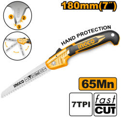 INGCO Összecsukható ágfűrész 180 mm (HFSW18028C) - agrotools