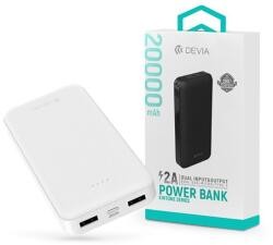 DEVIA ST354656 Kintone Series V2 - 2xUSB + Type-C + microUSB 20.000 mAh fehér power bank (ST354656) - officedepot