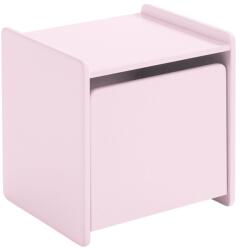 VIPACK Rózsaszín lakkozott gyerek éjjeliszekrény Vipack Kiddy 40 x 36 cm (KINA1213)